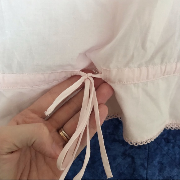 Lovely 90s vintage pale pink top, fits size medium best - Picture 6 of 12